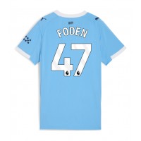 Stroje piłkarskie Manchester City Phil Foden #47 Koszulka Podstawowej dla damskie 2025-26 Krótki Rękaw